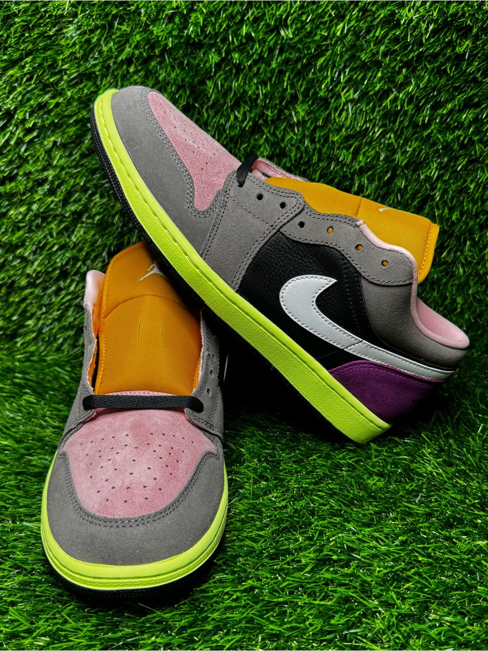 Size 10.5 - Mens Air Jordan 1 Low Tokyo Bio Hack Pink Brown Sneakers HQ2010-005 - Picture 2 of 6